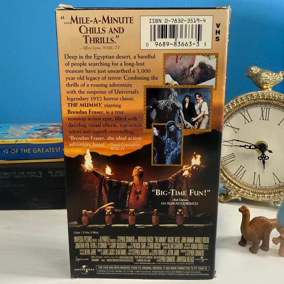 The Mummy VHS 1999 Brendan Fraser Universal Pictures Adventure Classic - Picture 2 of 3